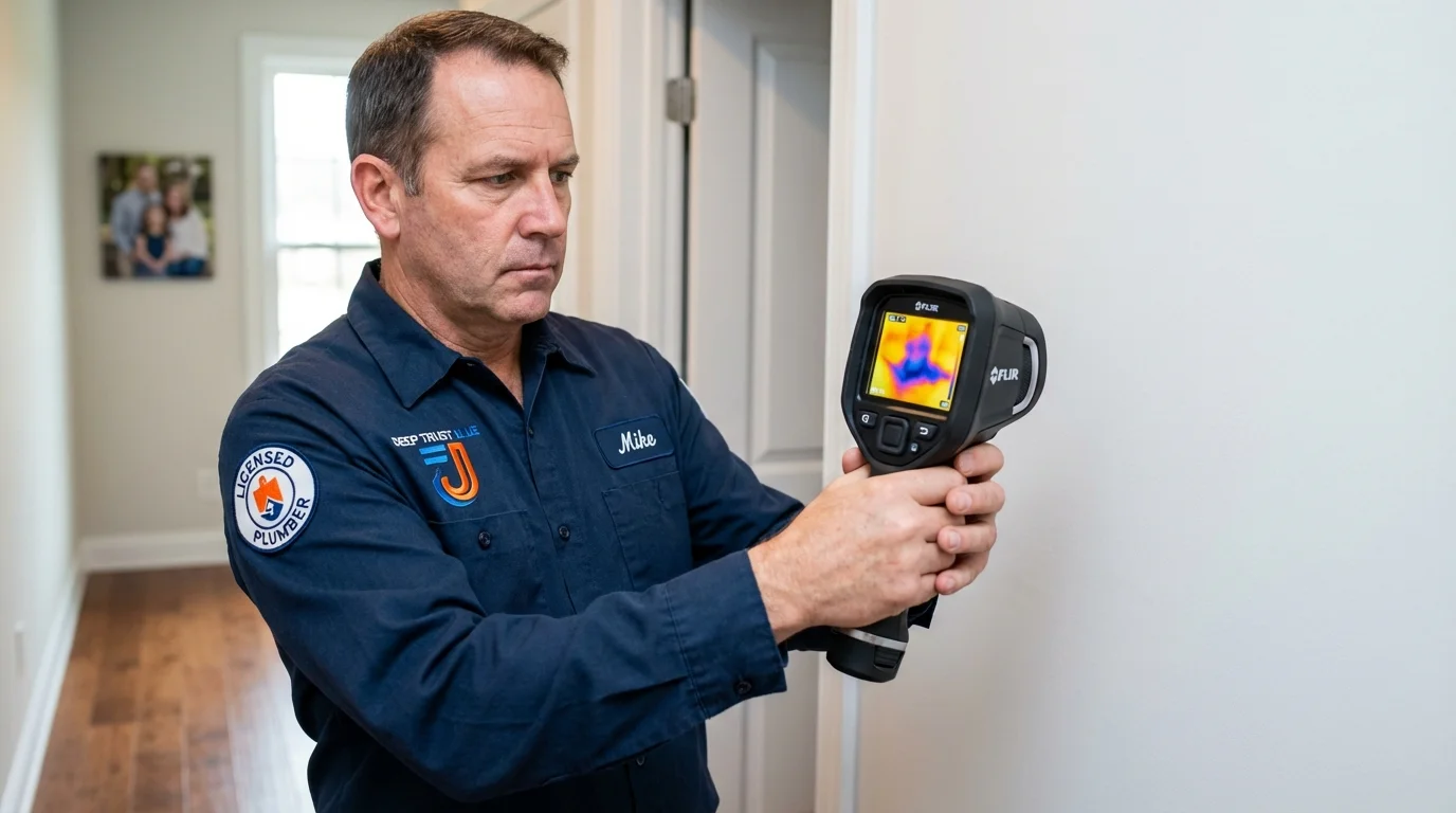 Thermal imaging leak detection by Johns Plumbing LLC in Pikeville